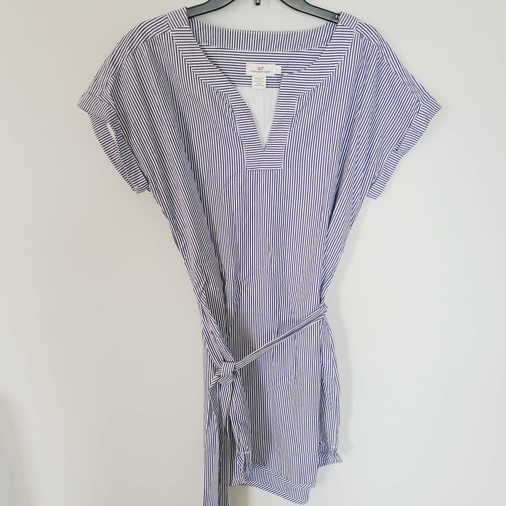 VINEYARD VINES Striped Tunic Dress Ocean Reef
Blue and white large preppy